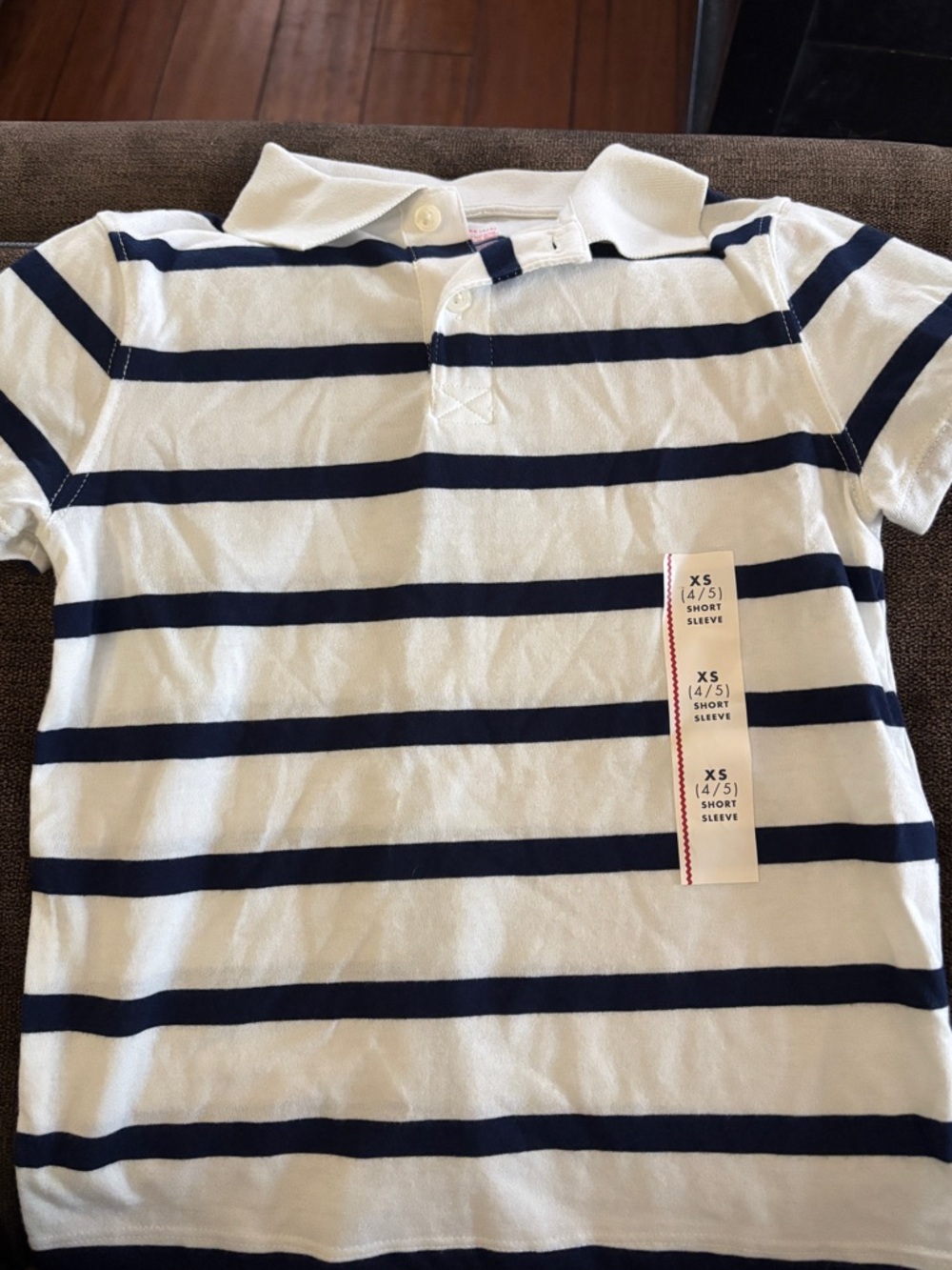 Cat & Jack Boys’ Striped Polo Shirt - NWT - XS (4/5)